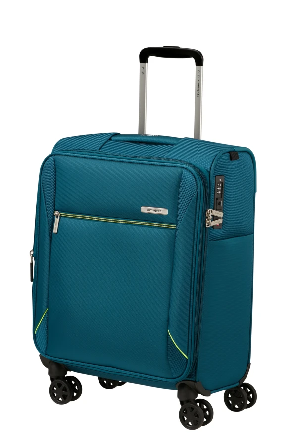 Mala de Cabine 55cm Expansível 4 Rodas Azul Petróleo - Base Breeze | Samsonite