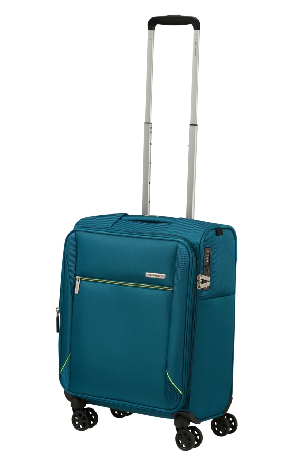 Mala de Cabine 55cm Expansível 4 Rodas Azul Petróleo - Base Breeze | Samsonite