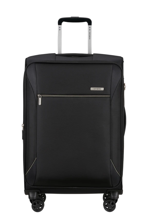 Mala de Viagem Média 67cm Expansível 4 Rodas Preto - Base Breeze | Samsonite