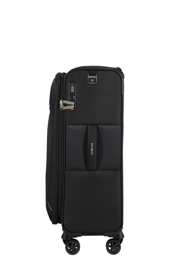 Mala de Viagem Média 67cm Expansível 4 Rodas Preto - Base Breeze | Samsonite