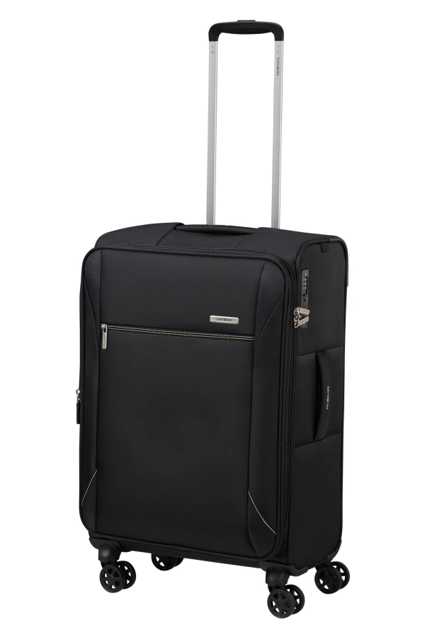Mala de Viagem Média 67cm Expansível 4 Rodas Preto - Base Breeze | Samsonite