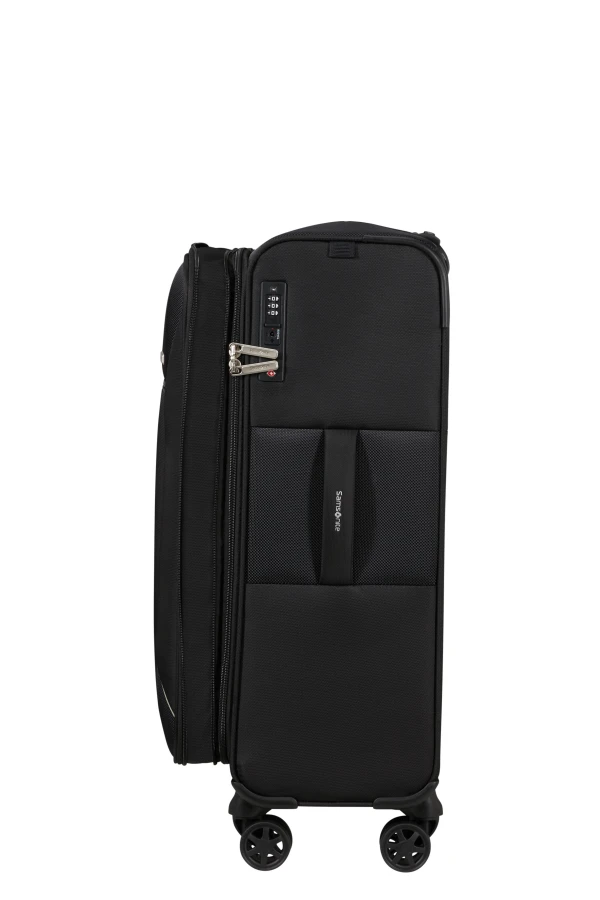 Mala de Viagem Média 67cm Expansível 4 Rodas Preto - Base Breeze | Samsonite