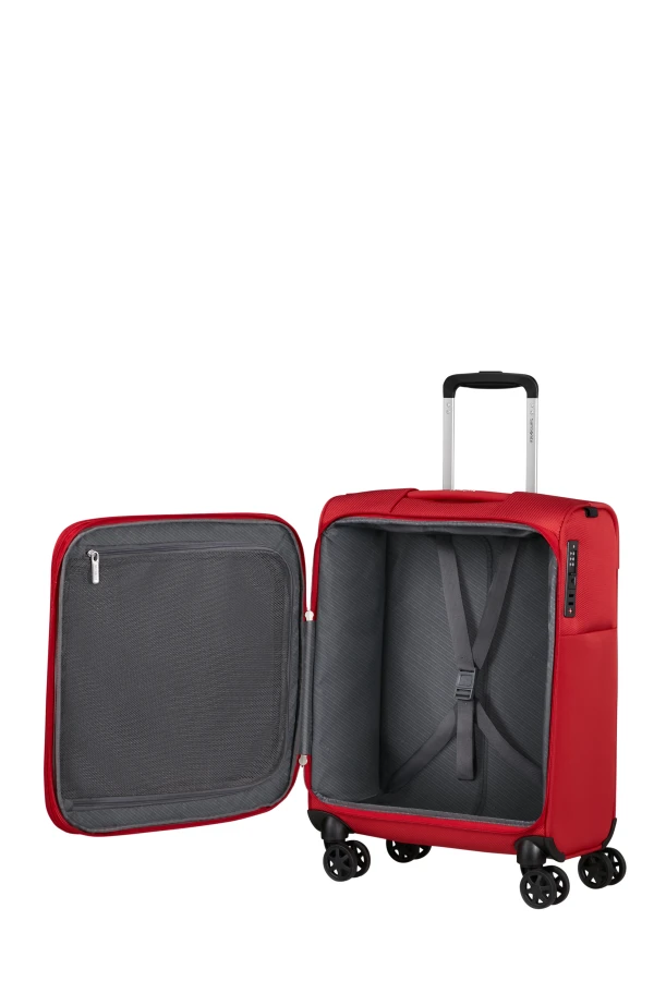 Mala de Cabine 55cm Expansível 4 Rodas Vermelho - Base Breeze | Samsonite