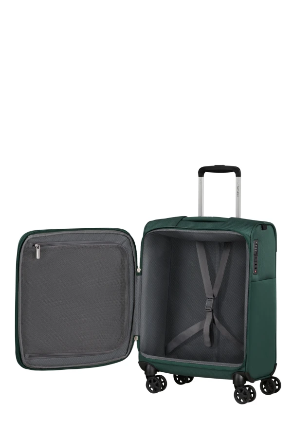 Mala de Cabine 55cm Expansível 4 Rodas Verde Escuro - Base Breeze | Samsonite