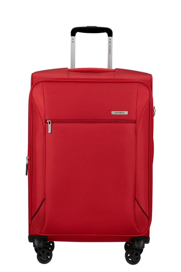 Mala de Viagem Média 67cm Expansível 4 Rodas Vermelho - Base Breeze | Samsonite