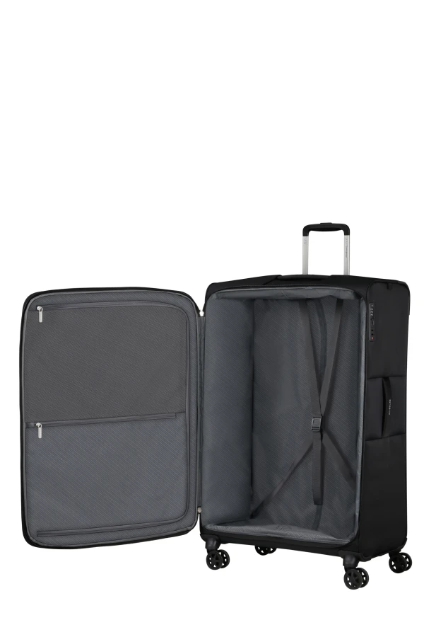Mala de Viagem Extragrande 81cm Expansível 4 Rodas Preto - Base Breeze | Samsonite