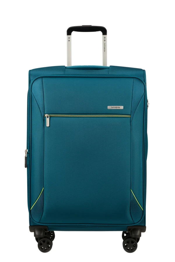 Mala de Viagem Média 67cm Expansível 4 Rodas Azul Petróleo - Base Breeze | Samsonite