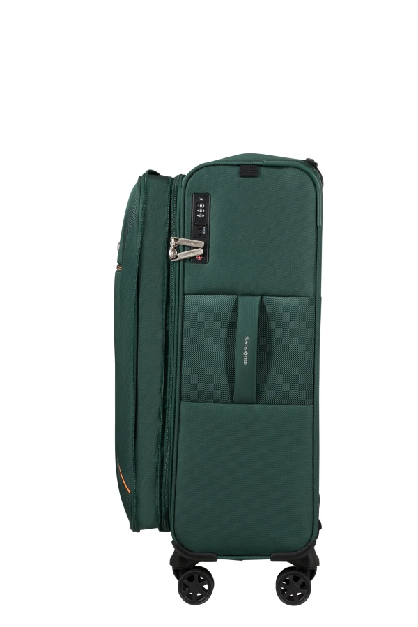 Mala de Viagem Média 67cm Expansível 4 Rodas Verde Escuro - Base Breeze | Samsonite