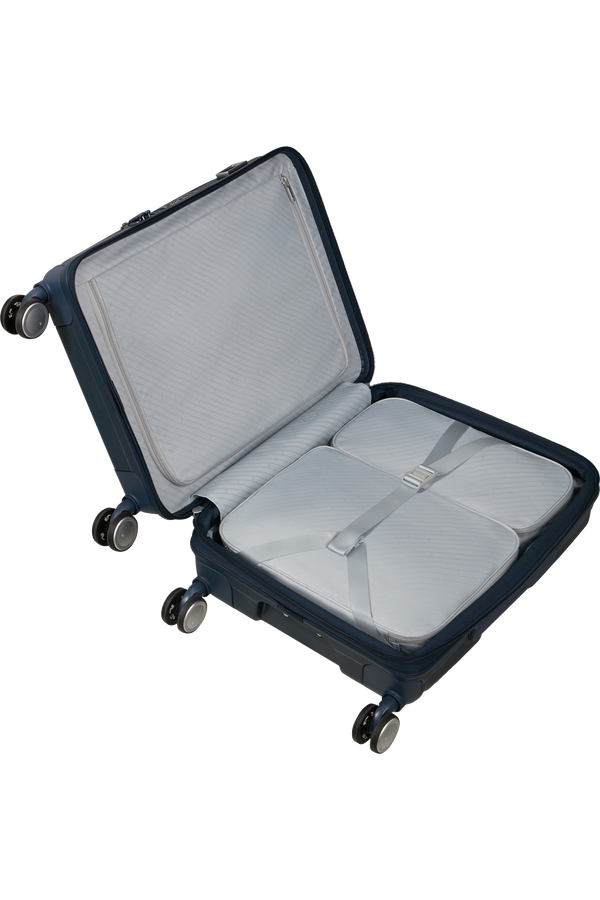 Mala de Cabine 55cm Expansível 4 Rodas Azul Meia-Noite - Paralux | Samsonite