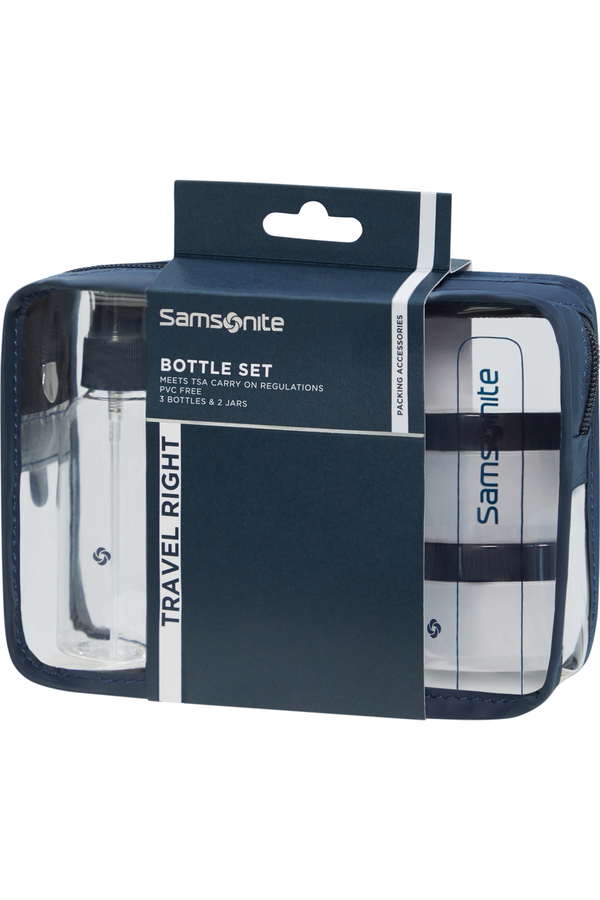 Conjunto de 5 Frascos para Viagem Azul - Acessórios de Viagem | Samsonite