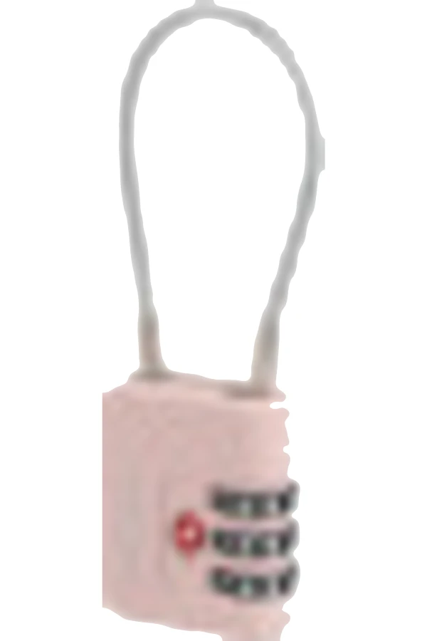 Cadeado com Cabo de Aço Rosa - Acessórios de Viagem | Samsonite