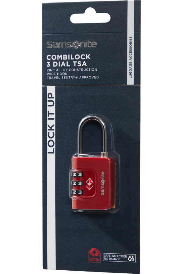 Cadeado Vermelho - Acessórios de Viagem | Samsonite