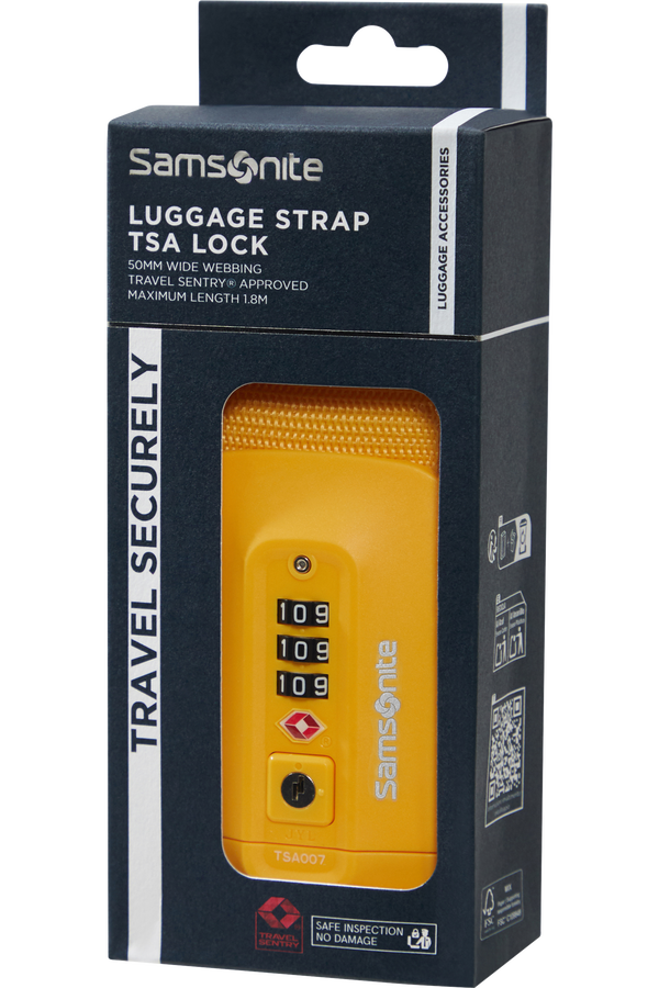 Cinta para Mala de Viagem TSA Amarelo - Acessórios de Viagem | Samsonite