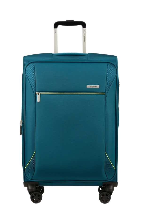 Mala de Viagem Média 67cm Expansível 4 Rodas Azul Petróleo - Base Breeze | Samsonite