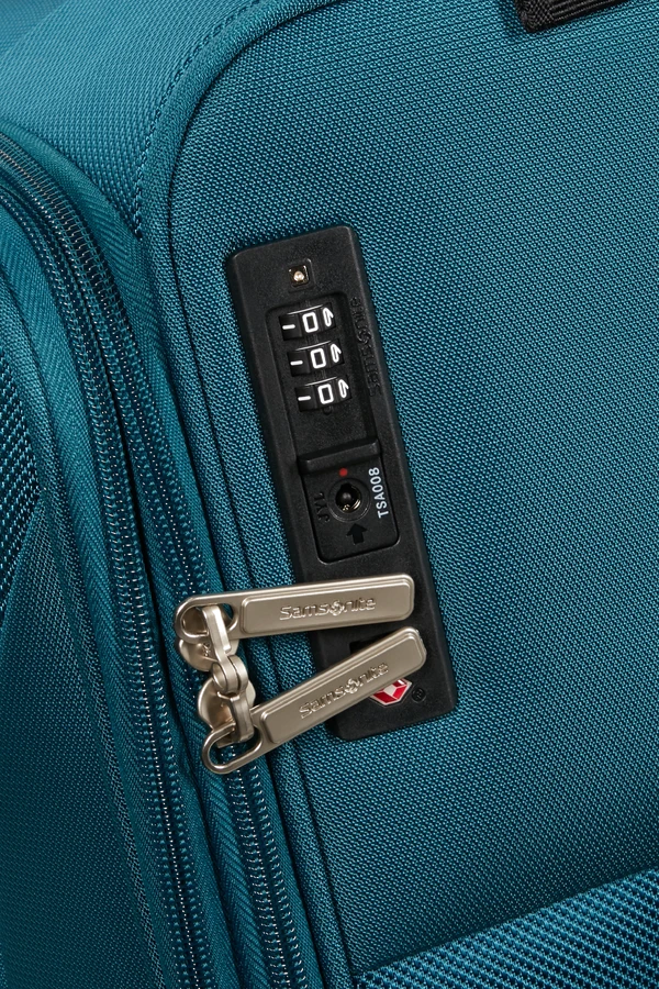 Mala de Viagem Média 67cm Expansível 4 Rodas Azul Petróleo - Base Breeze | Samsonite