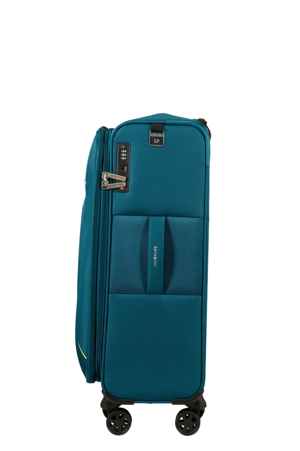 Mala de Viagem Média 67cm Expansível 4 Rodas Azul Petróleo - Base Breeze | Samsonite