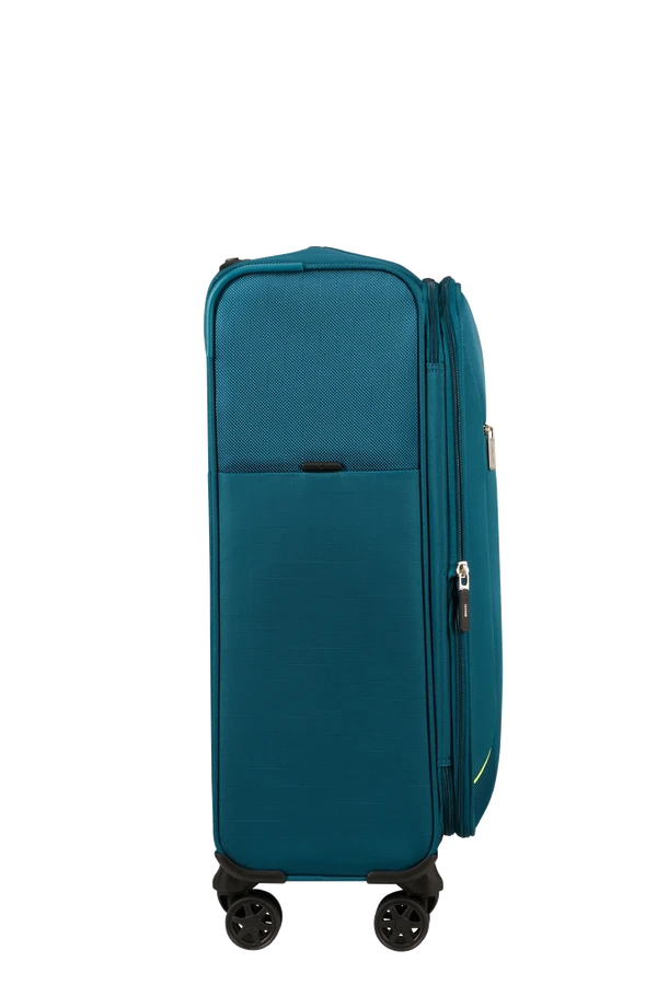 Mala de Viagem Média 67cm Expansível 4 Rodas Azul Petróleo - Base Breeze | Samsonite