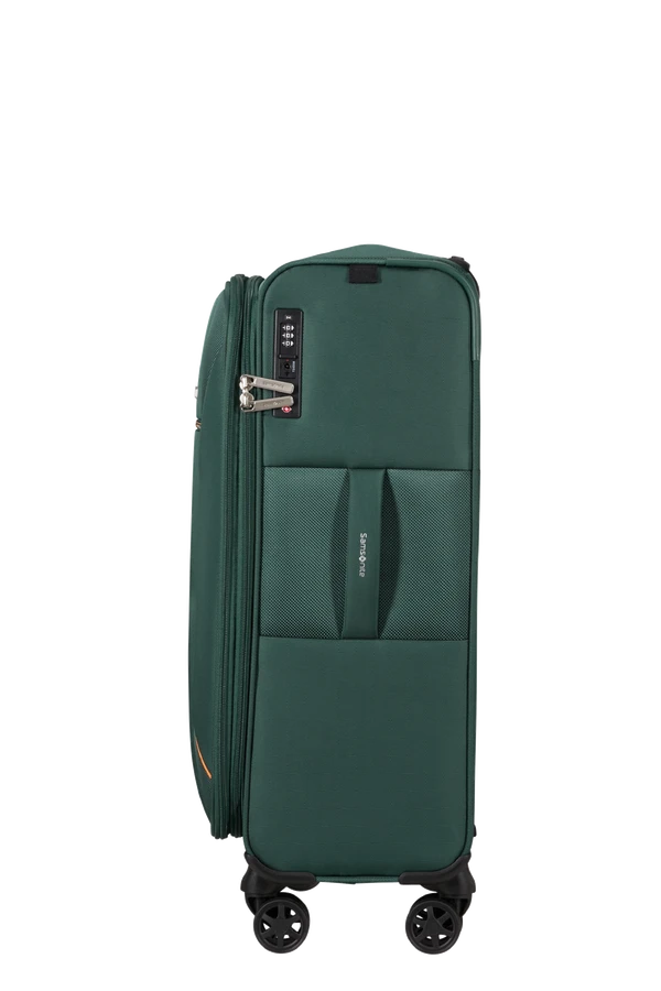 Mala de Viagem Média 67cm Expansível 4 Rodas Verde Escuro - Base Breeze | Samsonite