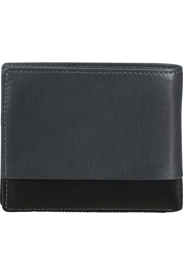 Carteira de Homem em Pele 6 Cartões 2 Porta-Notas e RFID Cinzento - PRO-DLX 6 SLG | Samsonite