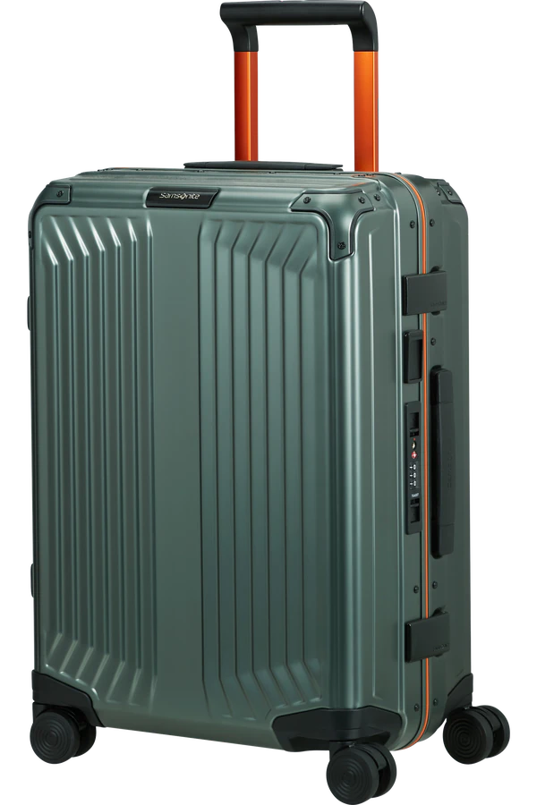 Mala de Cabine 55cm 4 Rodas em Alumínio Sálvia - Lite-Box Alu | Samsonite