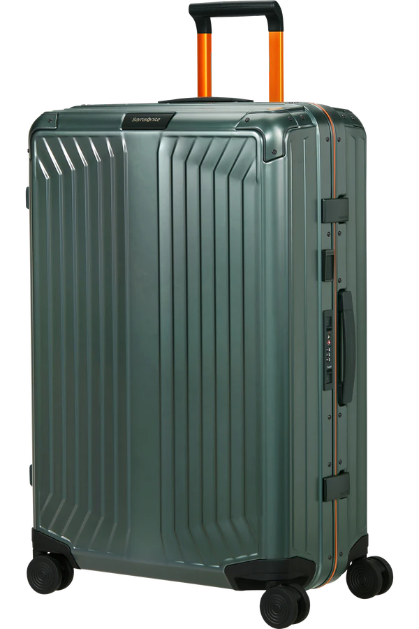 Mala de Viagem Grande 76cm 4 Rodas em Alumínio Sálvia - Lite-Box Alu | Samsonite