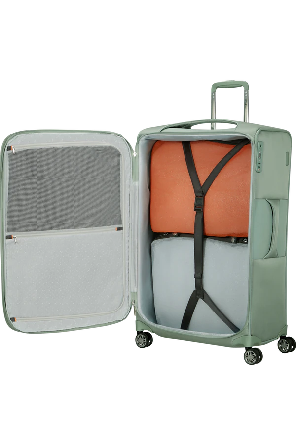 Mala de Viagem Grande 78cm Expansível 4 Rodas Sálvia - Re-Lite | Samsonite