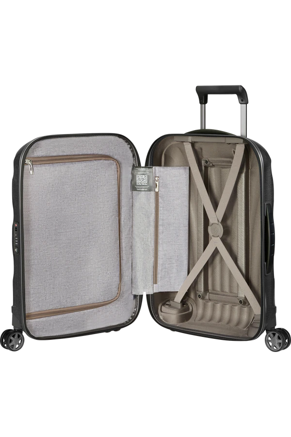Mala de Cabine 55/40cm 4 Rodas Preto - C-Lite | Samsonite