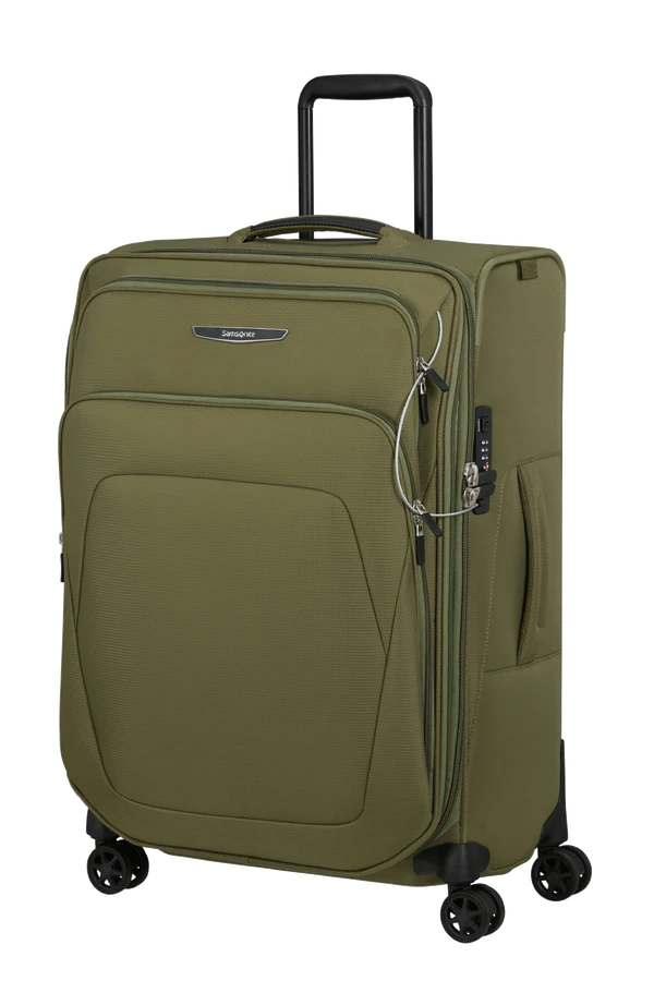 Mala de Viagem Média 67cm Expansível 4 Rodas Verde Oliva  - Spark SNG ECO | Samsonite