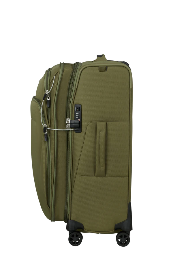 Mala de Viagem Média 67cm Expansível 4 Rodas Verde Oliva  - Spark SNG ECO | Samsonite