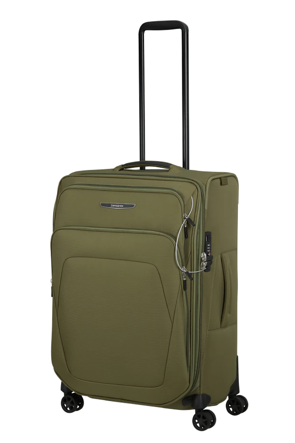 Mala de Viagem Média 67cm Expansível 4 Rodas Verde Oliva  - Spark SNG ECO | Samsonite
