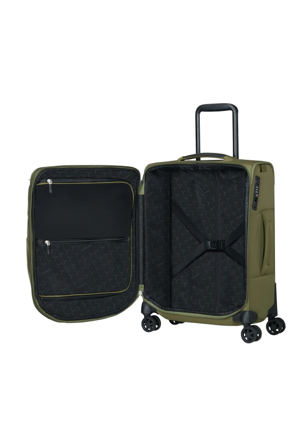 Mala de Cabine 55cm Expansível 4 Rodas Verde Oliva - Spark SNG ECO | Samsonite