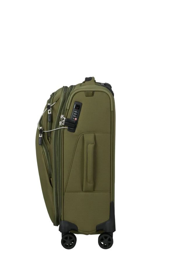 Mala de Cabine 55cm Expansível 4 Rodas Verde Oliva - Spark SNG ECO | Samsonite
