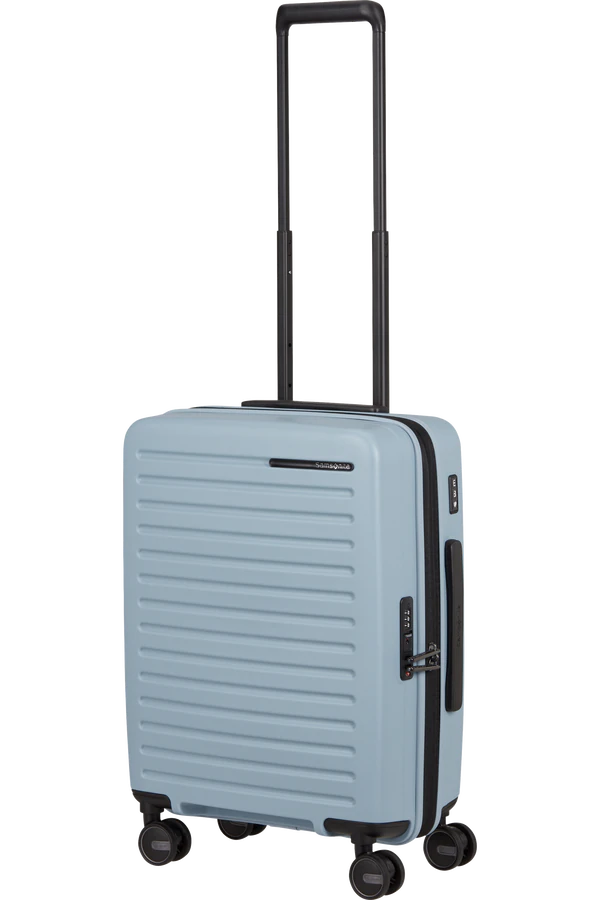 Mala de Cabine 55cm Expansível 4 Rodas Azul Névoa  - Restackd | Samsonite