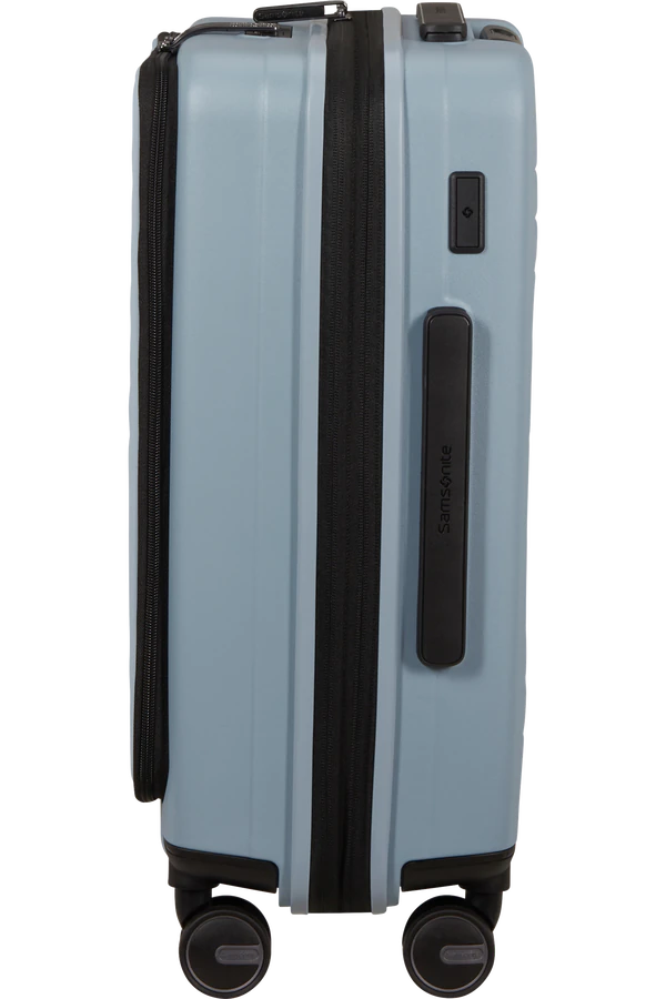 Mala de Cabine 55cm Expansível 4 Rodas Acesso Frontal Azul Névoa - Restackd | Samsonite