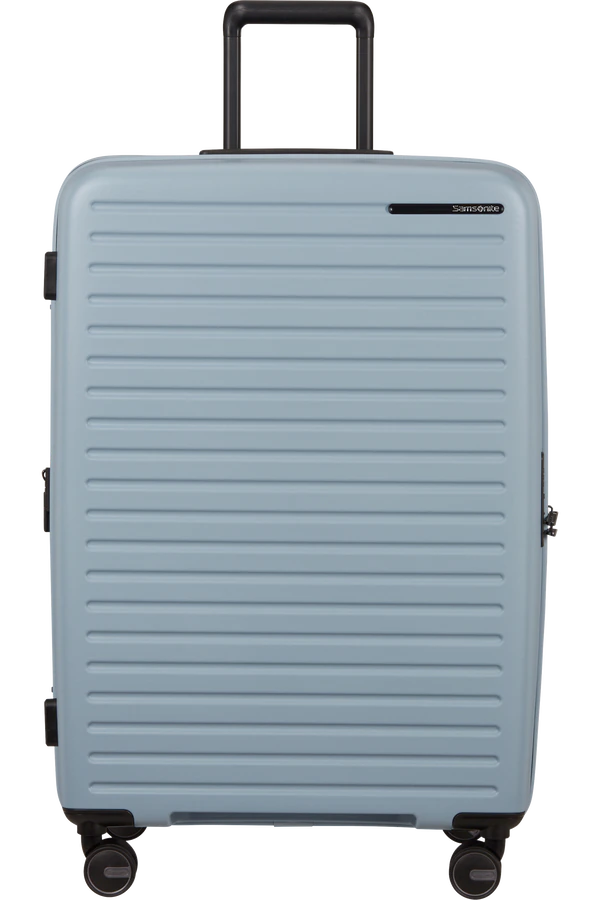 Mala de Viagem Grande 75cm Expansível 4 Rodas Azul Névoa - Restackd | Samsonite