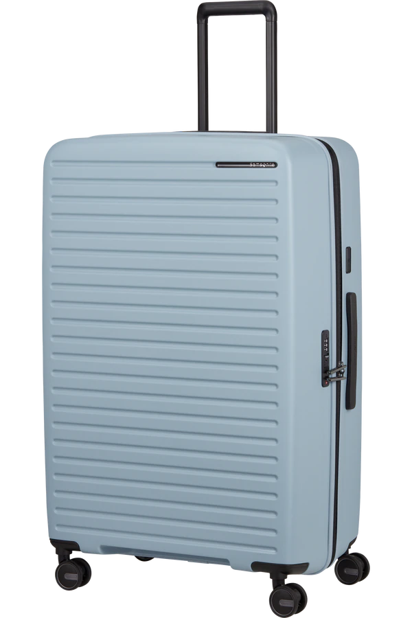 Mala de Viagem Extragrande 81cm Expansível 4 Rodas Azul Névoa - Restackd | Samsonite
