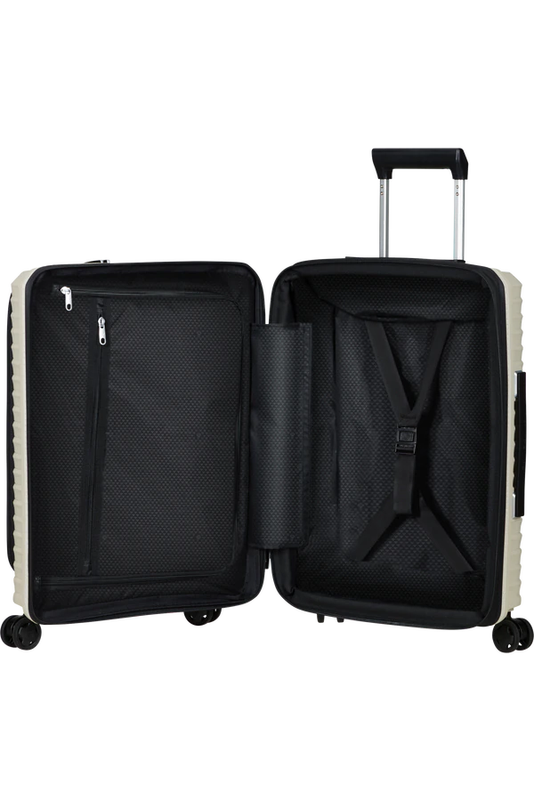 Mala de Cabine 55cm Expansível 4 Rodas c/ Acesso Frontal Bege Areia - Upscape | Samsonite
