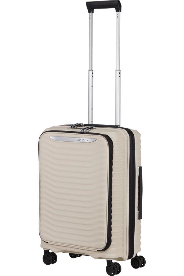 Mala de Cabine 55cm Expansível 4 Rodas c/ Acesso Frontal Bege Areia - Upscape | Samsonite