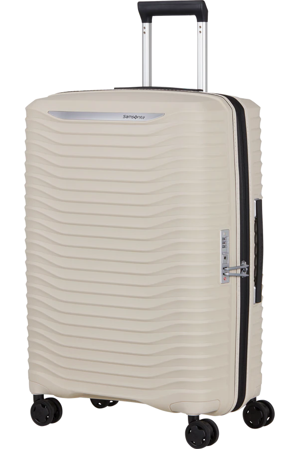 Mala de Viagem Média 68cm Expansível 4 Rodas Bege Areia - Upscape | Samsonite