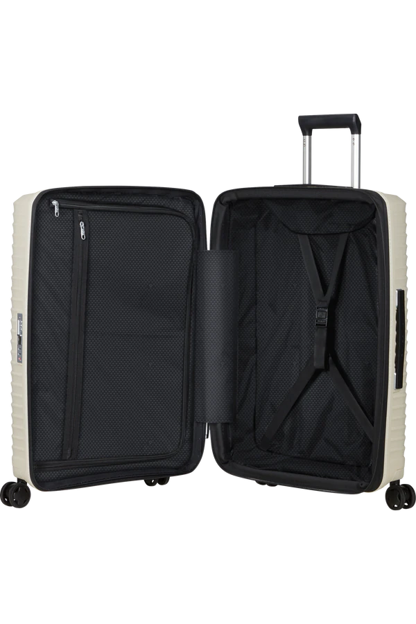 Mala de Viagem Média 68cm Expansível 4 Rodas Bege Areia - Upscape | Samsonite