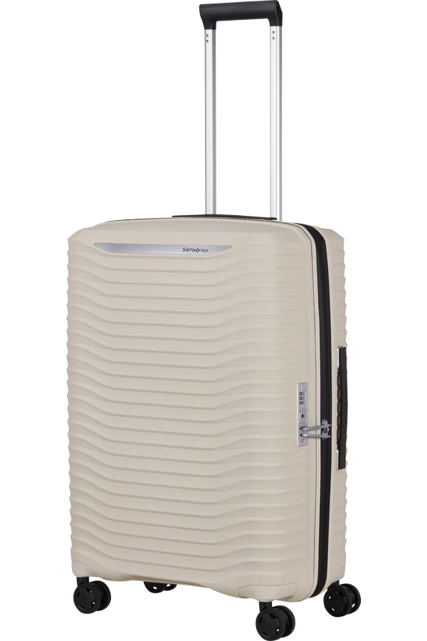 Mala de Viagem Média 68cm Expansível 4 Rodas Bege Areia - Upscape | Samsonite