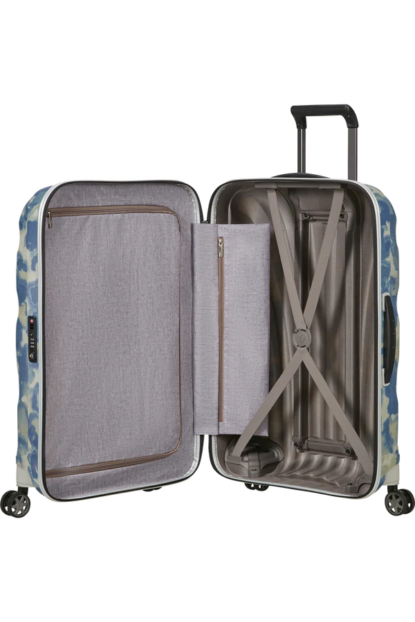 Mala de Viagem Média 69cm 4 Rodas Branco Nuvem - C-Lite | Samsonite