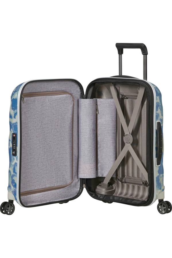 Mala de Cabine 55cm 4 Rodas Expansível Branco Nuvem  - C-Lite | Samsonite
