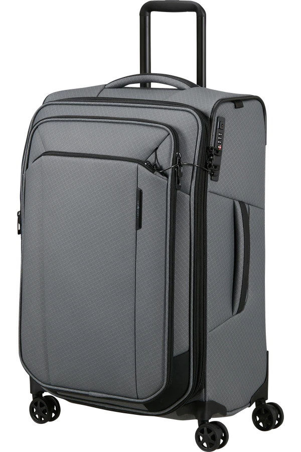 Mala de Viagem Média 67cm Expansível 4 Rodas Cinzento Carvão - Respark | Samsonite