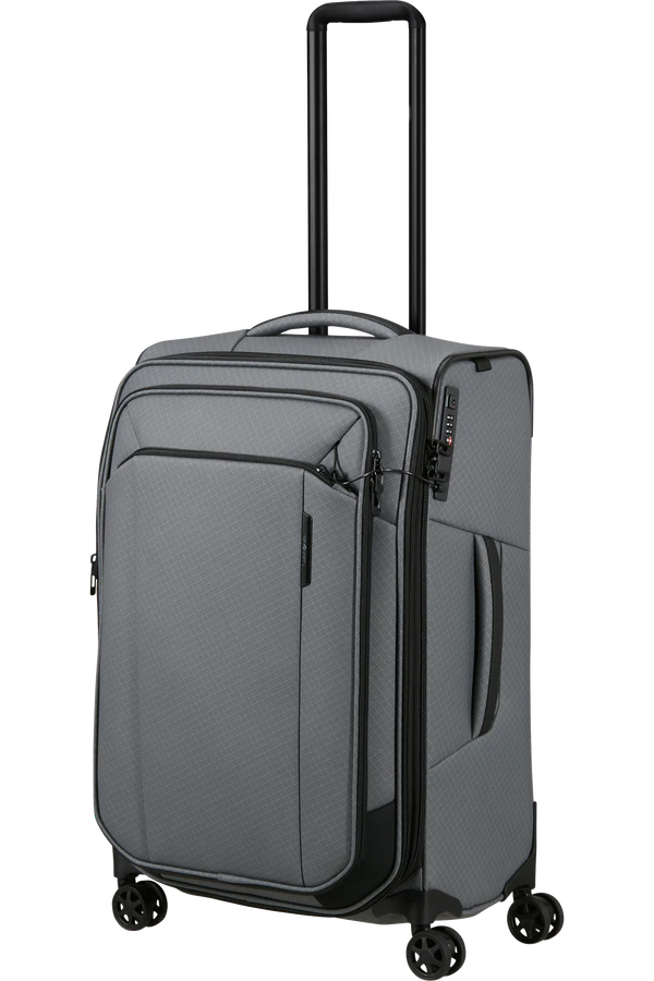 Mala de Viagem Média 67cm Expansível 4 Rodas Cinzento Carvão - Respark | Samsonite