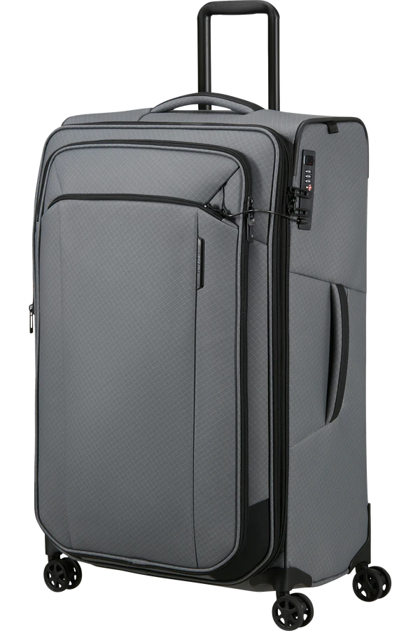 Mala de Viagem Grande 79cm Expansível 4 Rodas Cinzento Carvão - Respark | Samsonite