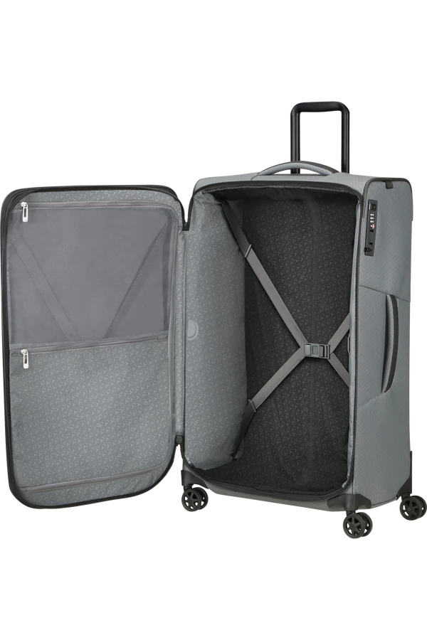 Mala de Viagem Grande 79cm Expansível 4 Rodas Cinzento Carvão - Respark | Samsonite