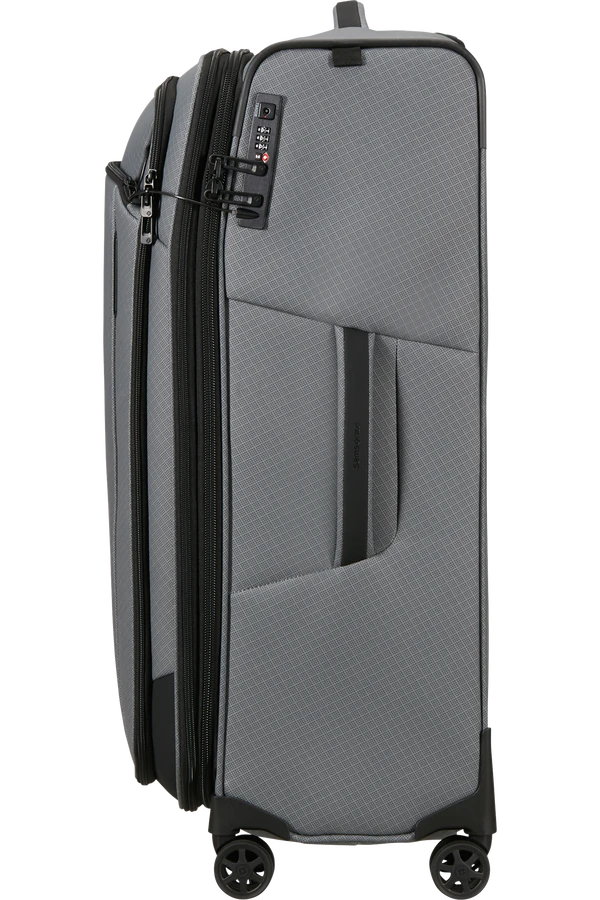 Mala de Viagem Grande 79cm Expansível 4 Rodas Cinzento Carvão - Respark | Samsonite