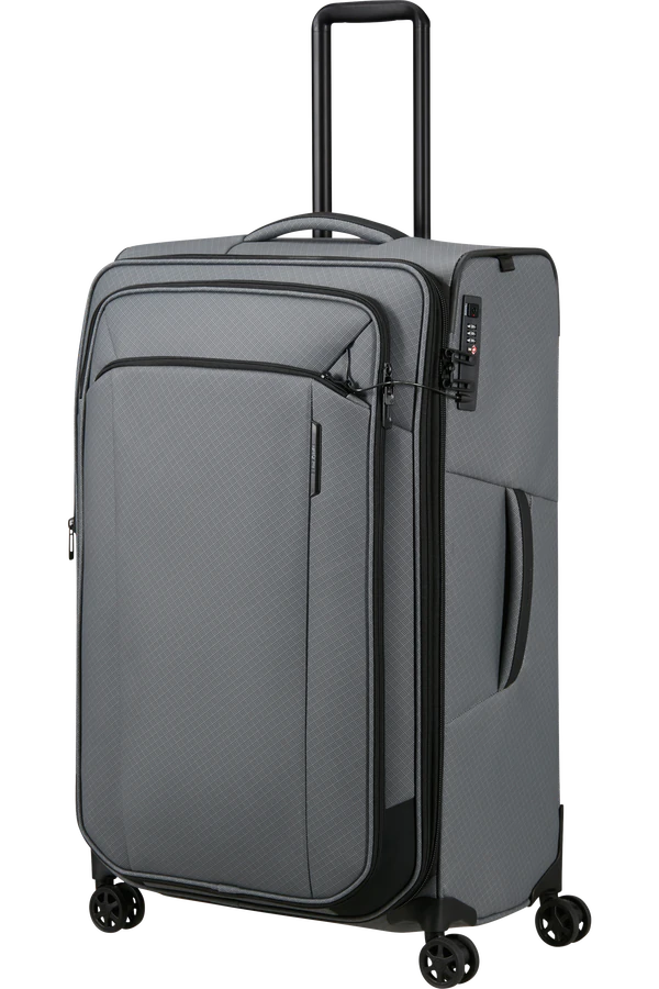 Mala de Viagem Grande 79cm Expansível 4 Rodas Cinzento Carvão - Respark | Samsonite