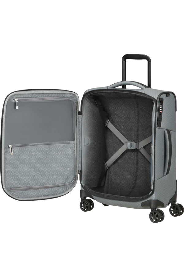 Mala de Cabine 55cm 4 Rodas Cinzento Carvão - Respark | Samsonite